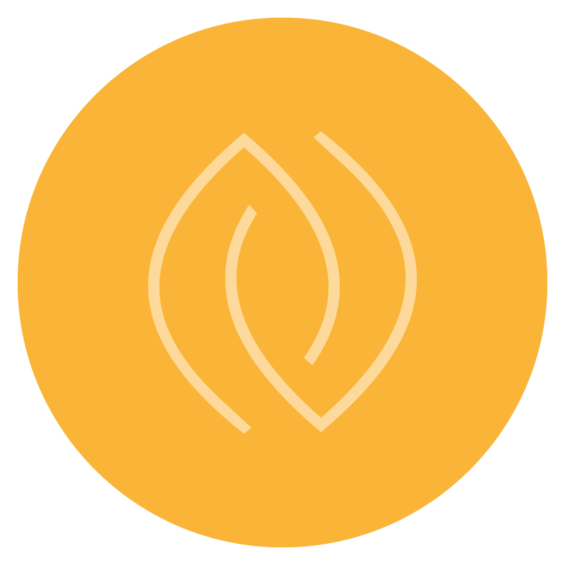 leaf icon - gold